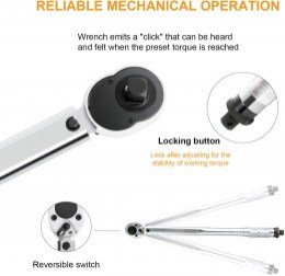 Todeco Click Torque Wrench with Screwdriver Set4